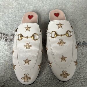 Horsebit Accent Leather Mules